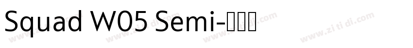 Squad W05 Semi字体转换